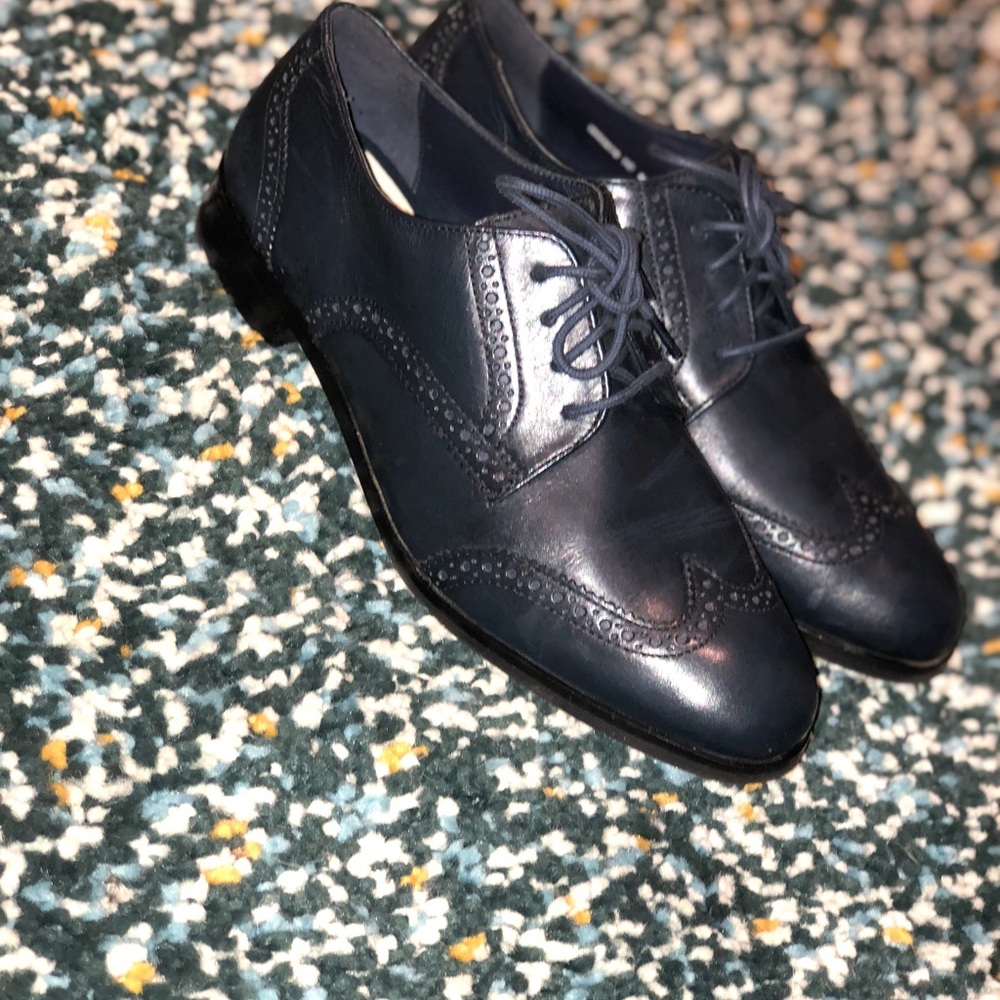 Cole Haan Navy Oxfords